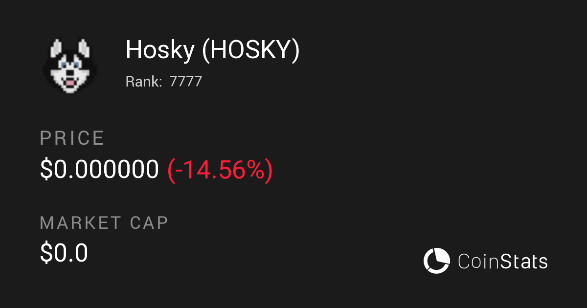 hosky crypto price