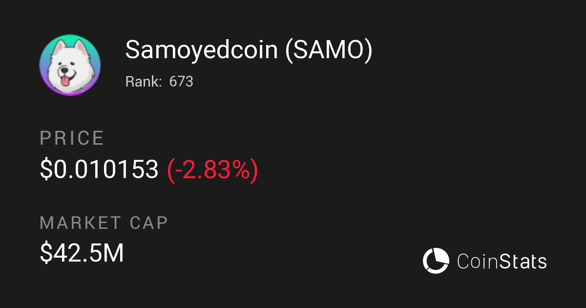 Samoyed crypto price