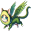 Flying Avocado Cat